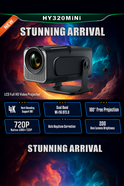 HY320 Mini Smart Projector