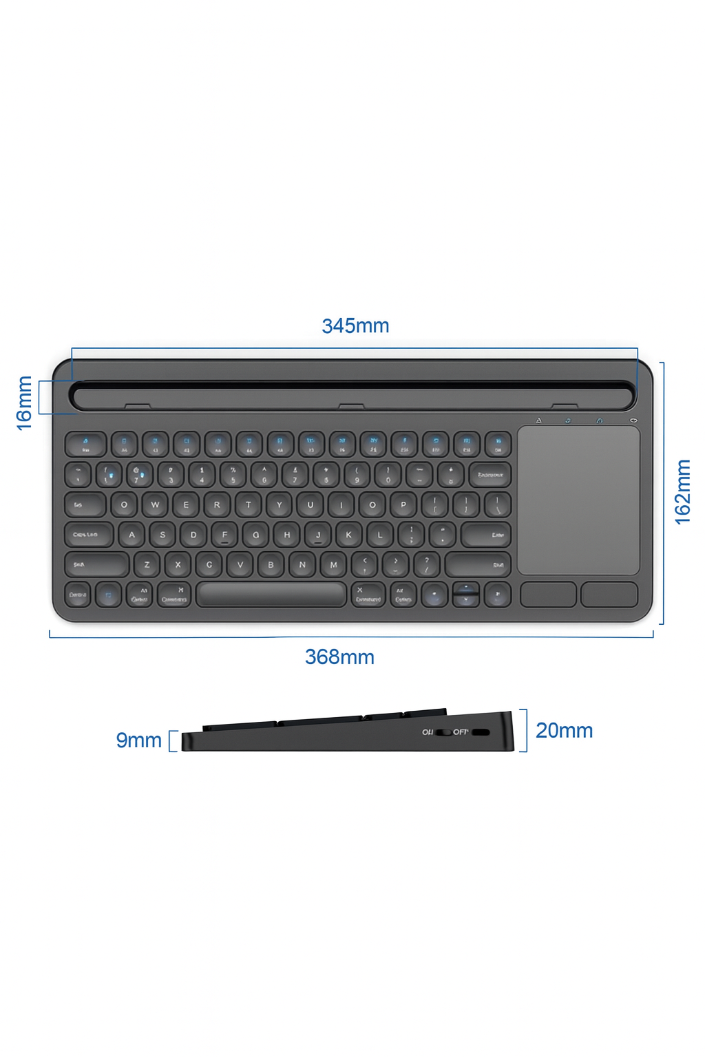Bluetooth Keyboard & Touchpad