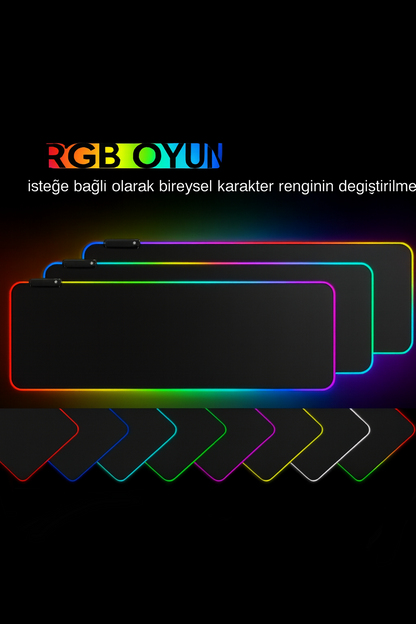 RGB mouse pad Black